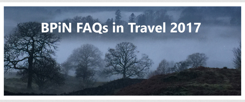 BPiN faqs in travel